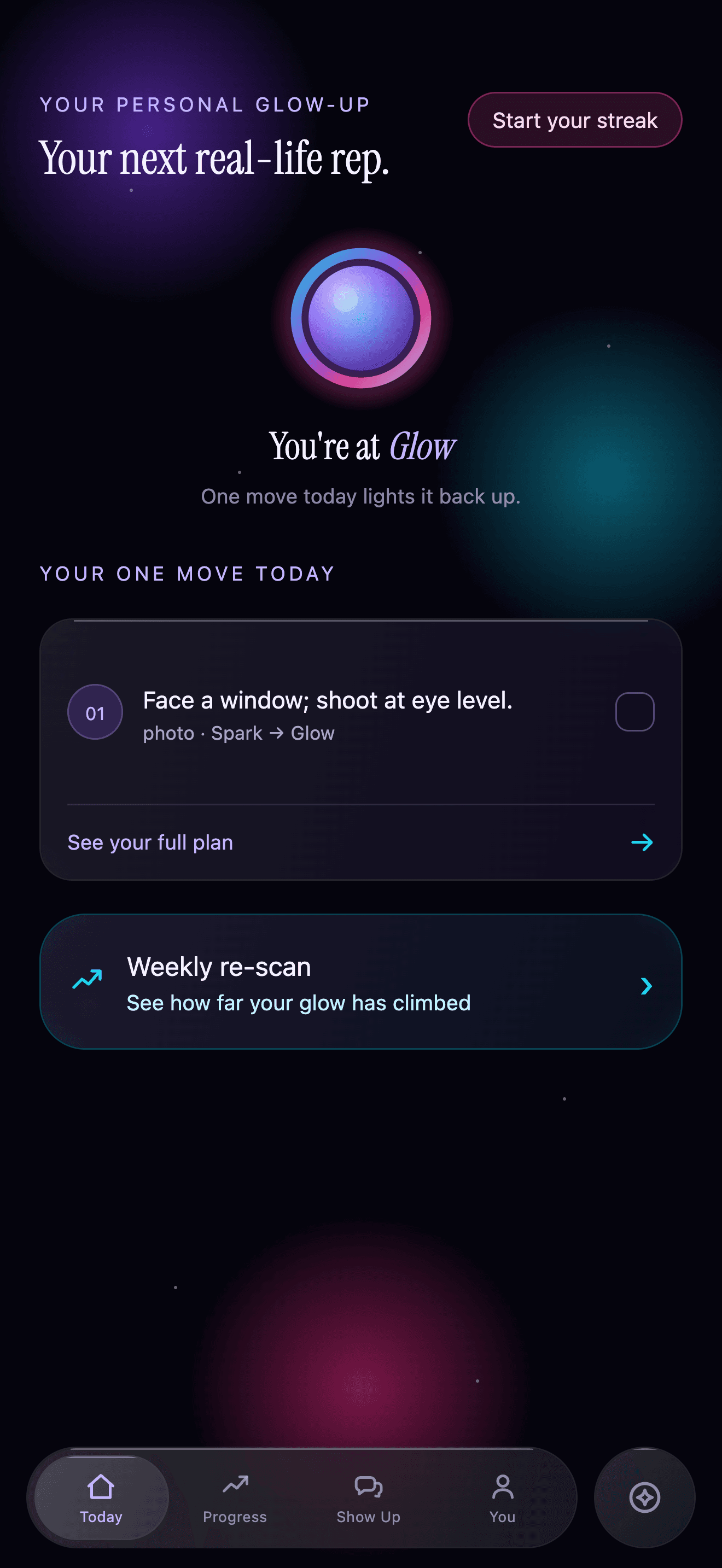 Auratype app: Today, with a personal move to practise